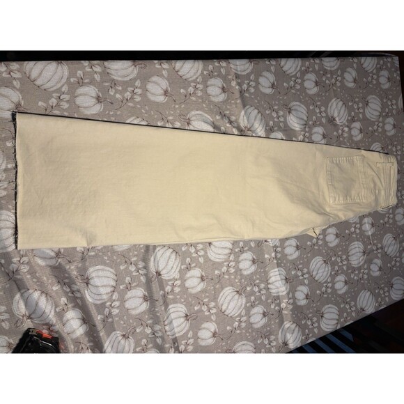 OAT New York Women’s Wide Leg Khakis Size 4 31” Inseam work boho Tan pants - Picture 11 of 13